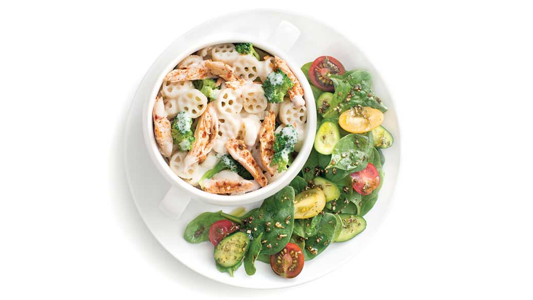 Macaroni au fromage et au poulet