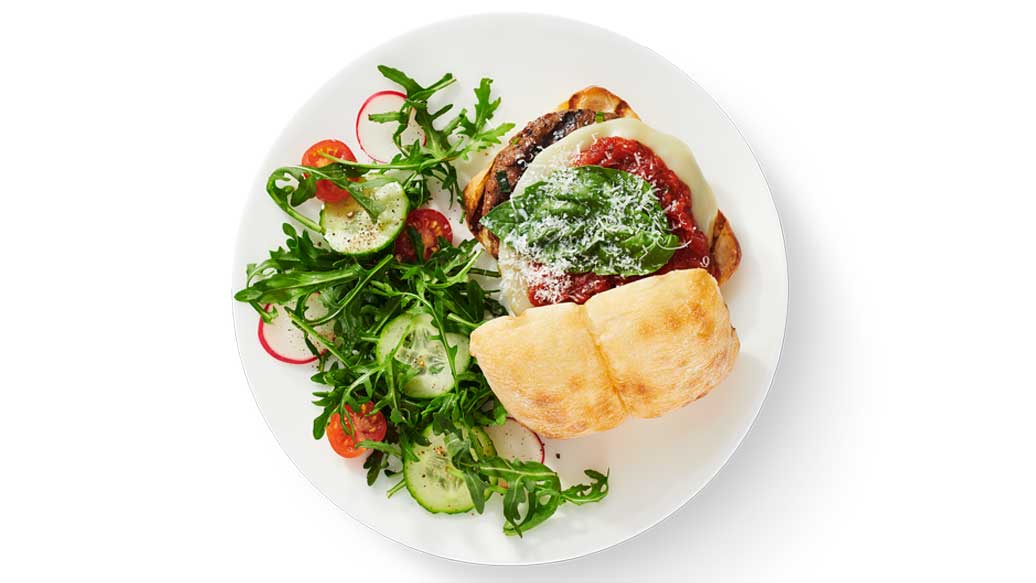 Burgers de bœuf et parmesan
