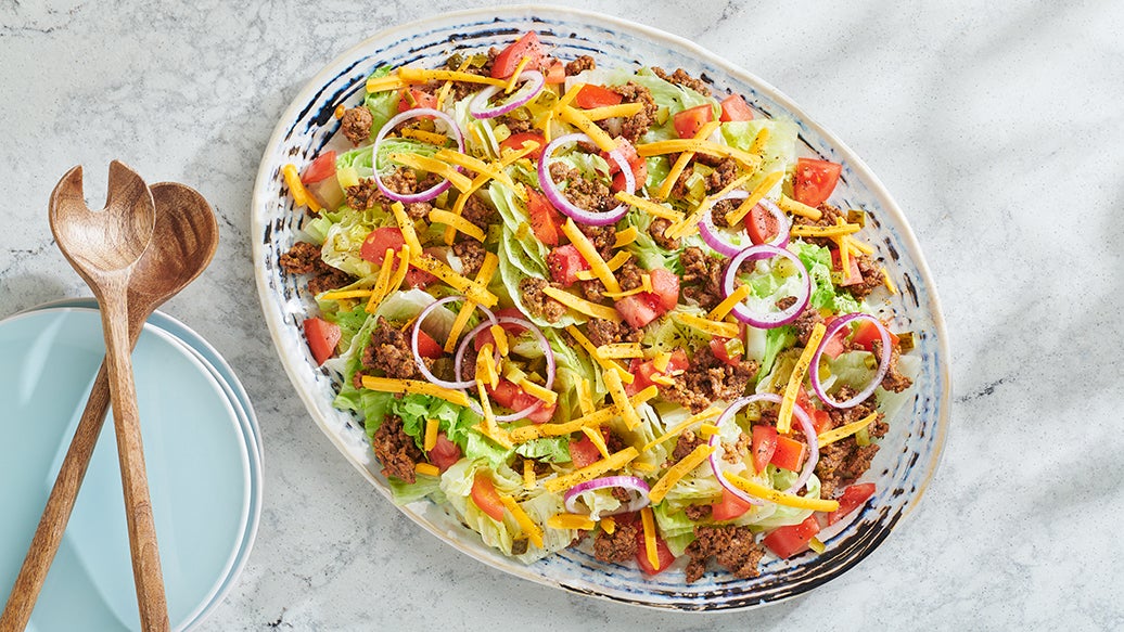 Salade de cheeseburger