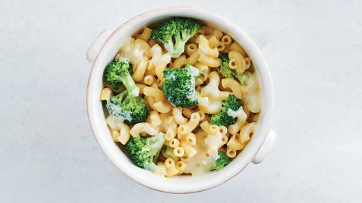 Macaroni au fromage avec arbres