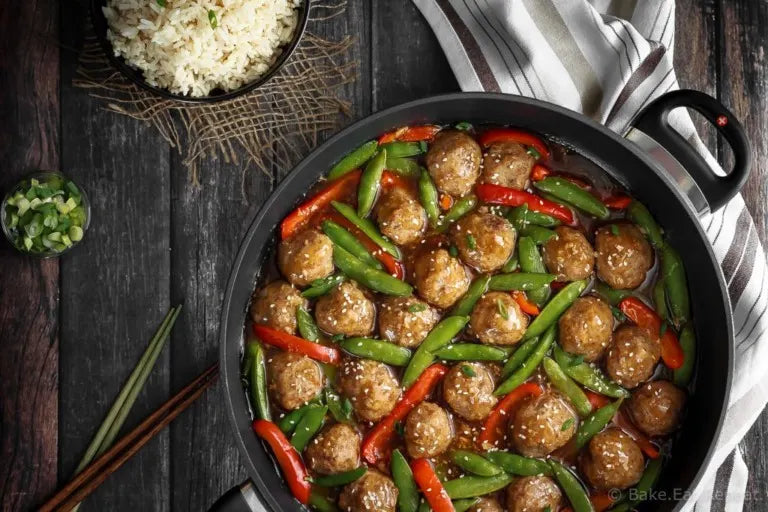 Air Fryer Honey Garlic Meatballs