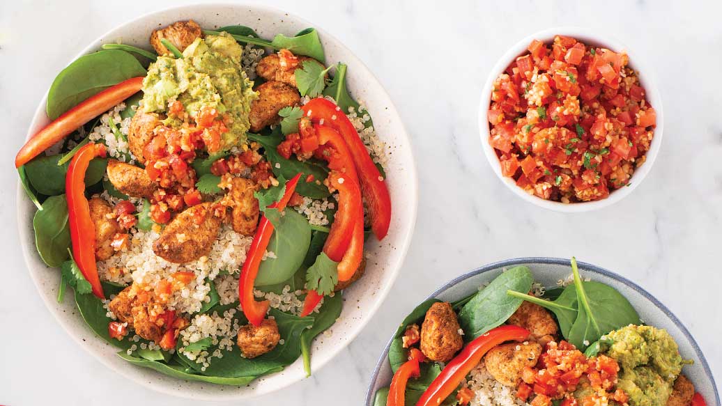 Salade-repas burrito tex mex