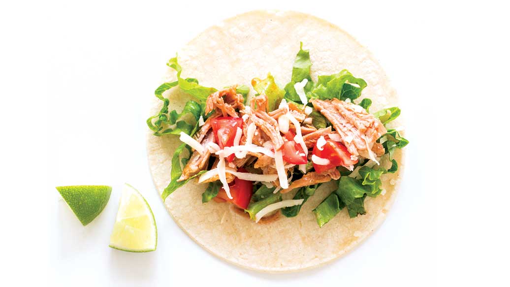 Tacos au porc effiloché