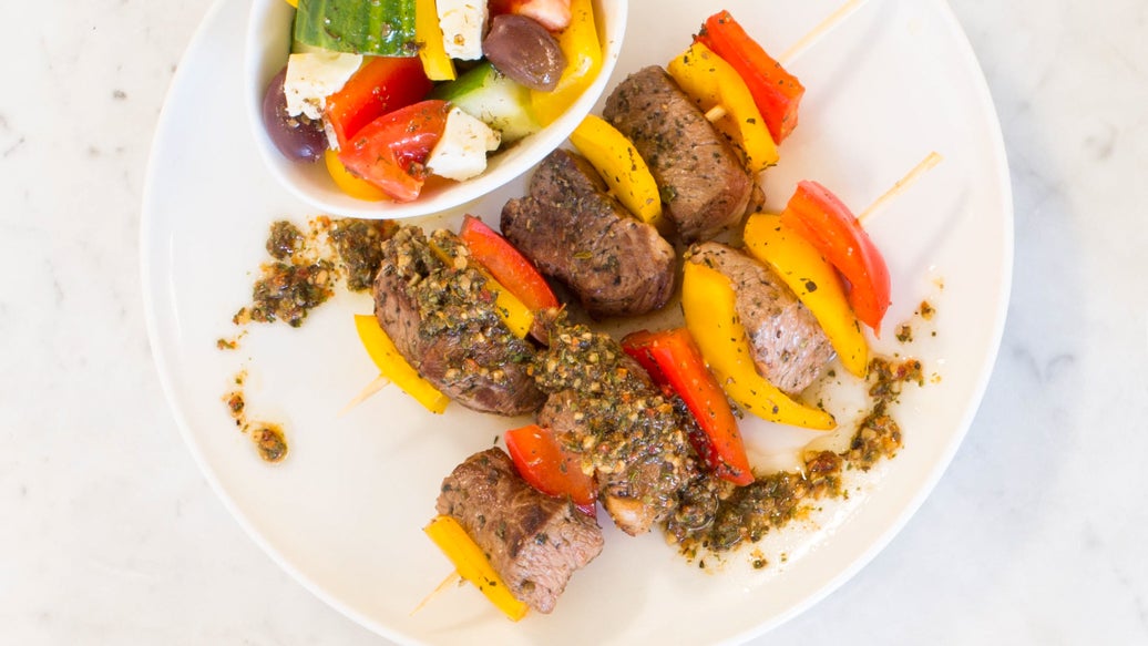 Brochettes d’agneau souvlaki