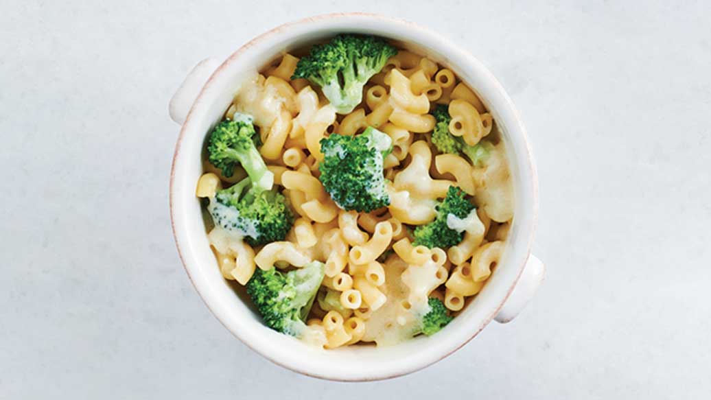 Macaroni au fromage et petits arbres