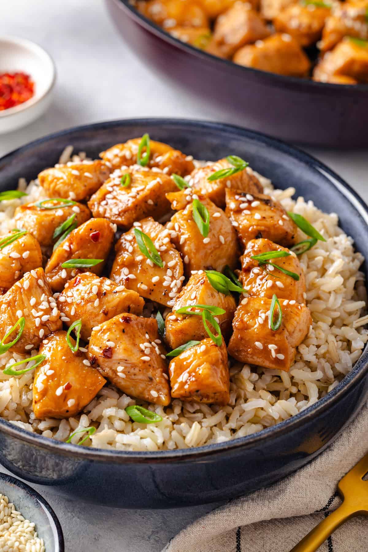 Poulet miel et ail en 15 minutes