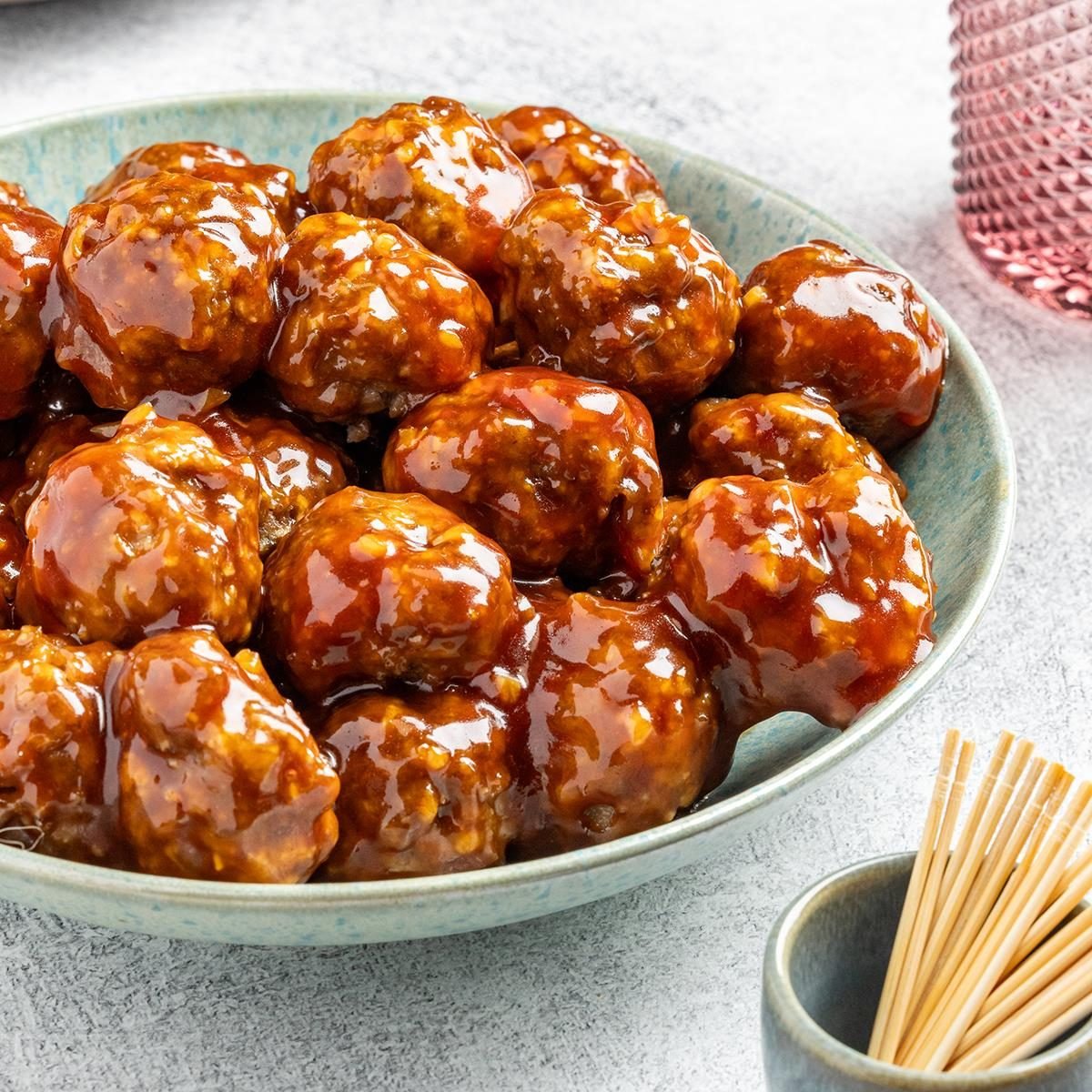 Mini Honey Garlic Meatballs