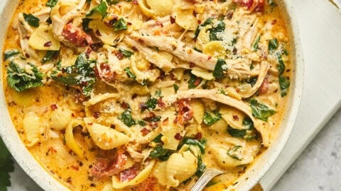 Soupe crémeuse poulet et nouilles