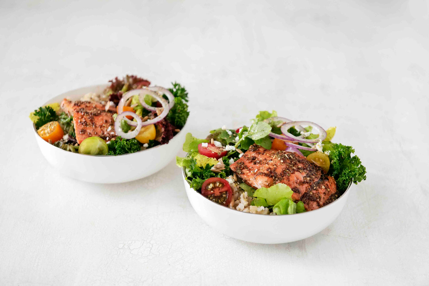Salade-repas de saumon glacé à l'érable