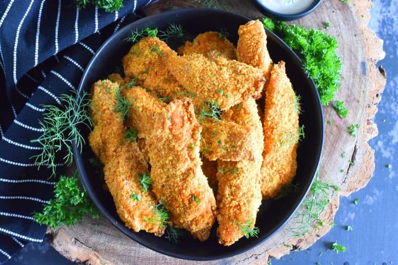 Doigts de poulet à l’aneth et au citron