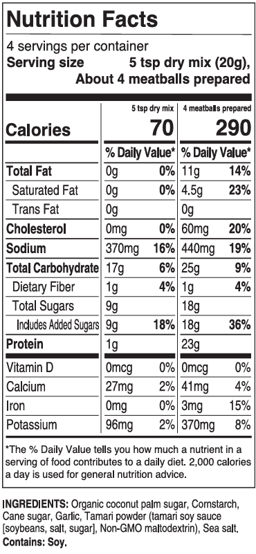 Honey Garlic Meatball - 3 Pack