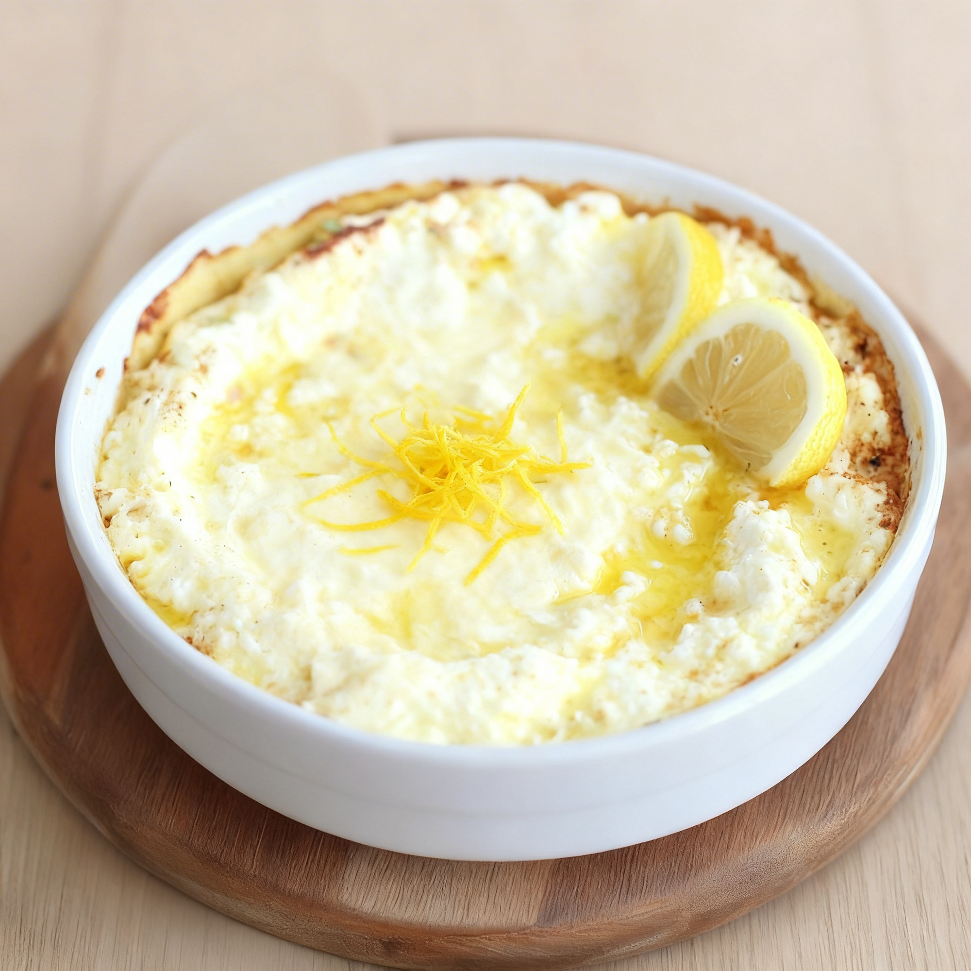 Baked Lemon Garlic Ricotta