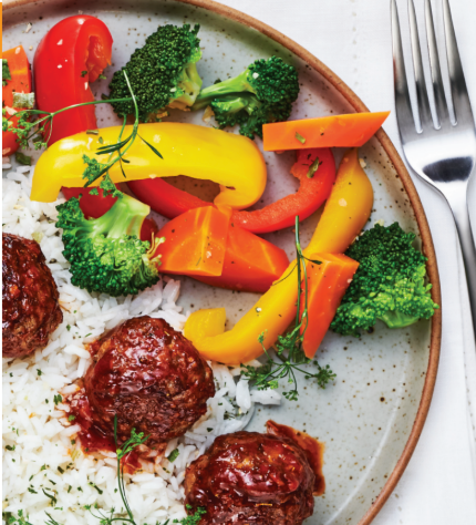 Sheet Pan Donair Meatballs