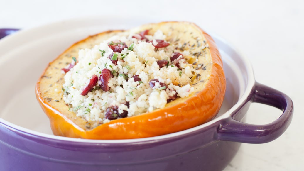 Courge poivrée farcie