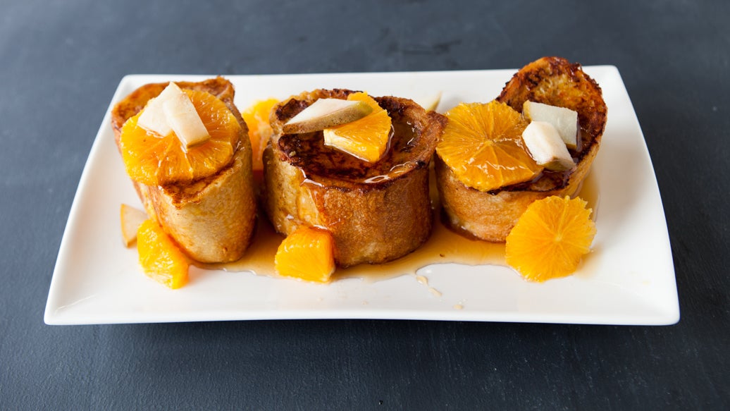 Fruit Crumble Stuffed French Toast