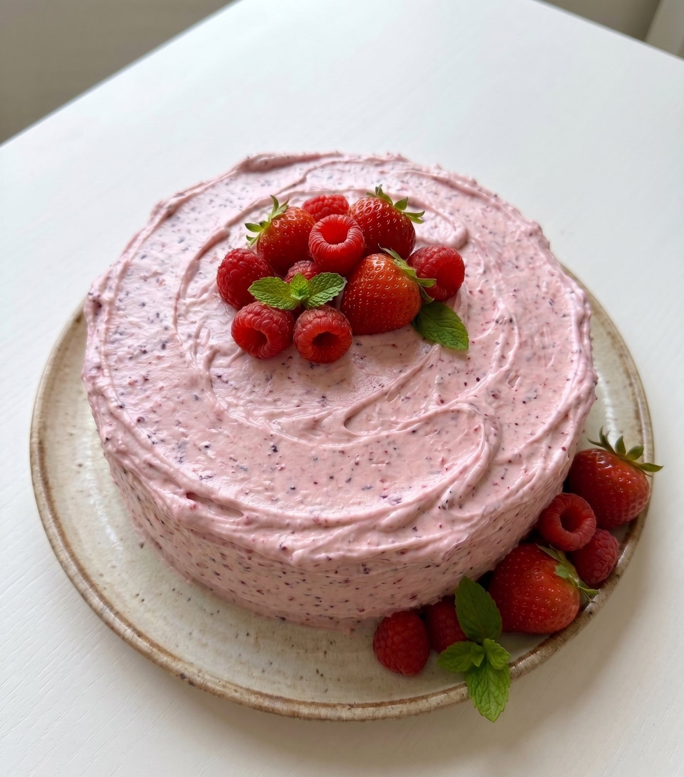 Summer Berry Whipped Cream Icing