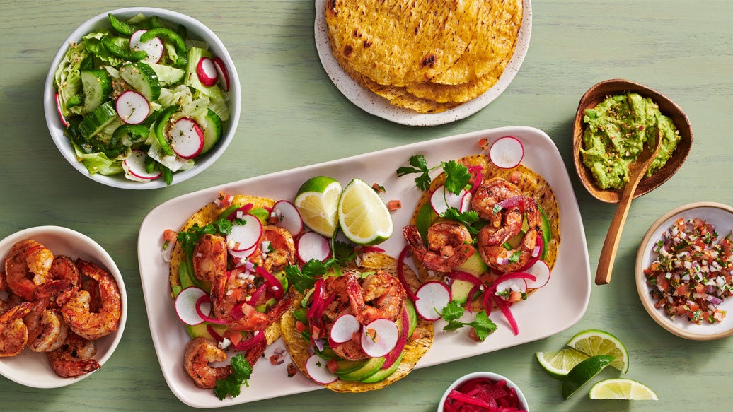Tostadas de crevettes