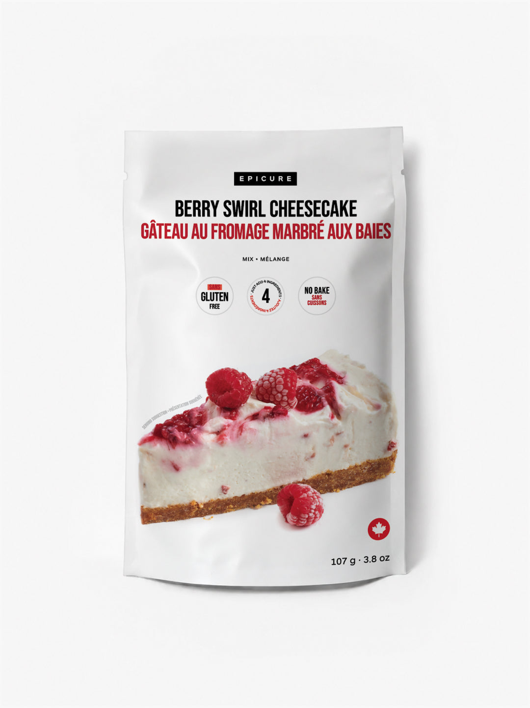 Gâteau au fromage marbré de baies 