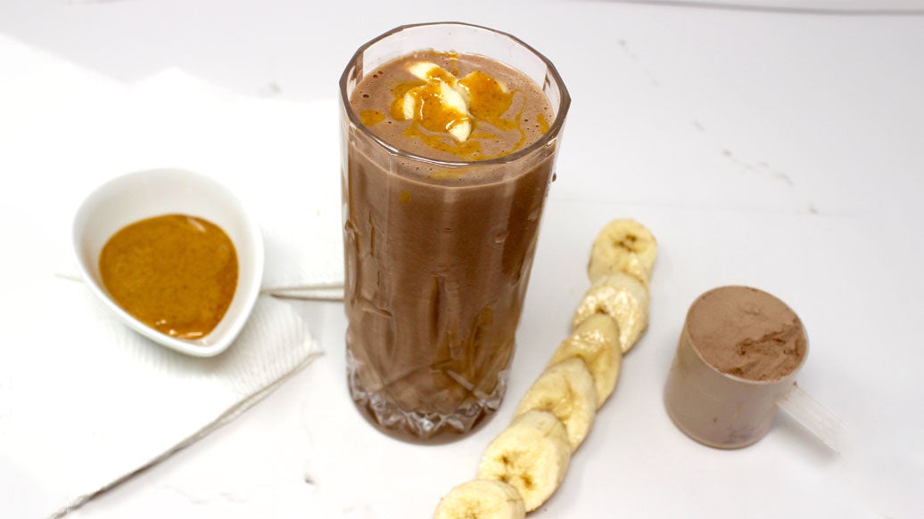 Smoothie au chocolat et au beurre d’arachide