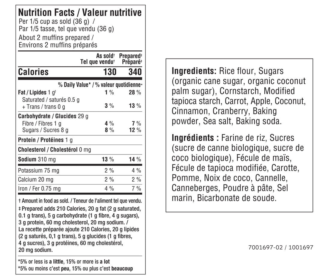 Morning Glory Muffin Mix (2pk)