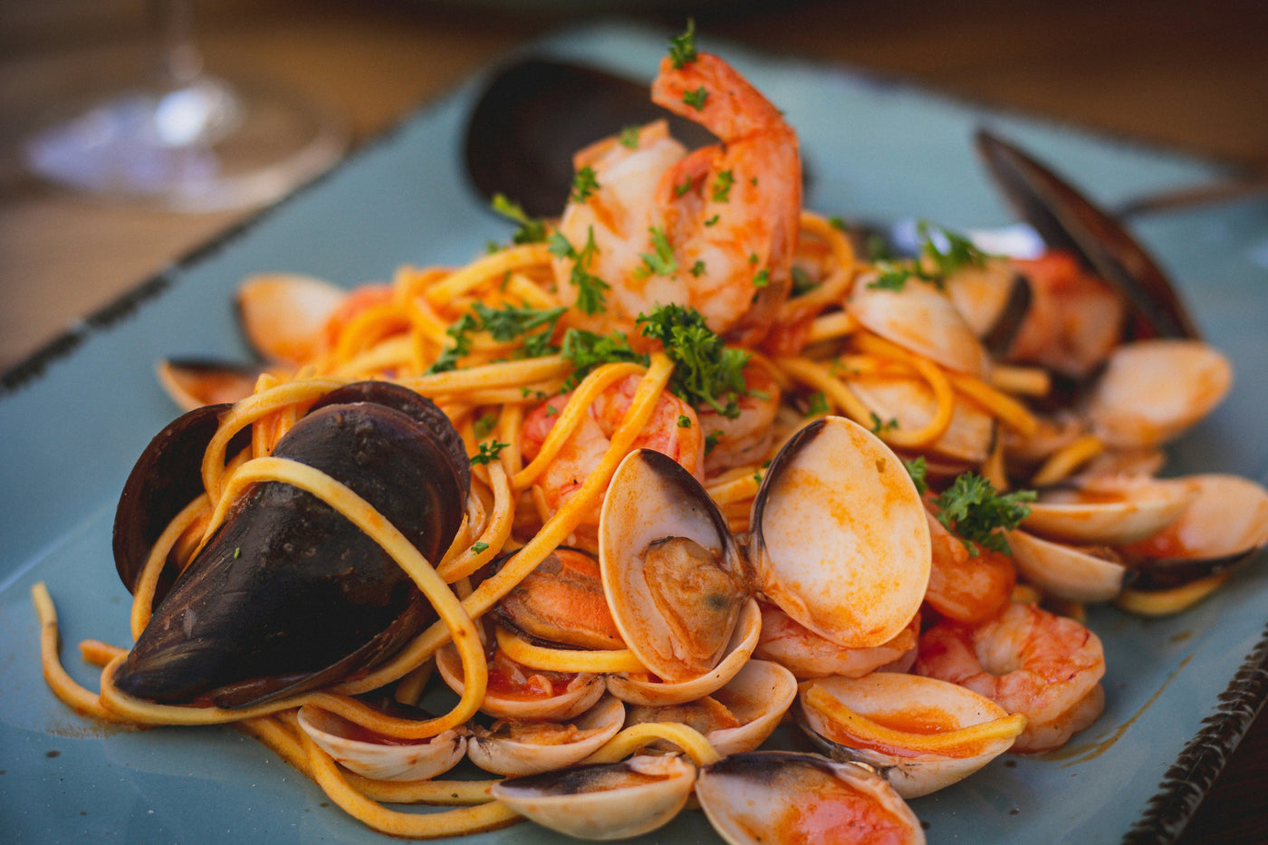 Spicy Clam Linguine